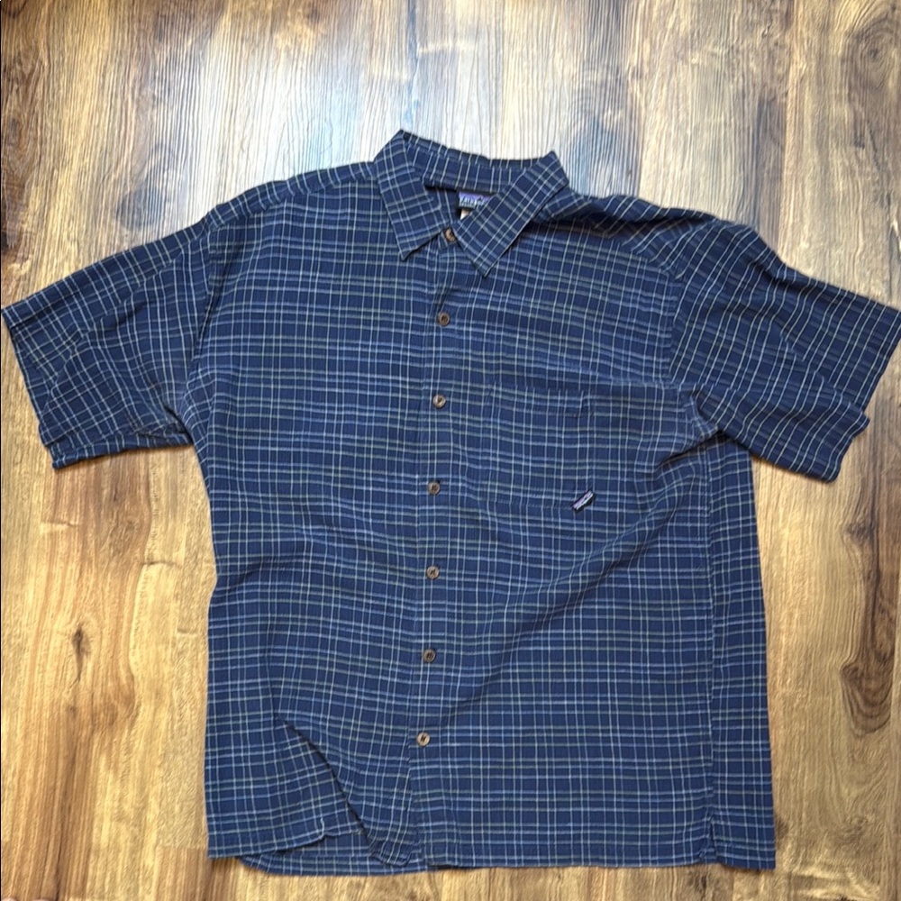 Patagonia Blue Casual Button Down Shirt
